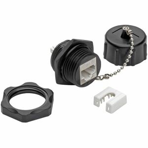 Tripp Lite series N206-KJ01-IND Network Connector - TAA Compliant - 1 x RJ-45 Network Female, 1 x 110-punchdown - Shieldin