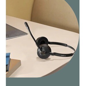 Jabra Engage 55 Wireless On-ear Stereo Headset - Black - Binaural - Open - 15000 cm - DECT - 40 Hz to 16 kHz - Noise Cance