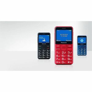 Panasonic Teléfono de fácil uso con pantalla de 2.4" brillante y de fácil lectura. Botones iluminados de gran tamaño. Func