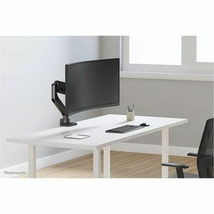 Neomounts Mounting Arm for Monitor, Display Screen, Curved Screen Display, Flat Panel Display - Black - Height Adjustable 