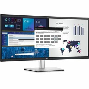 Dell P3424WE 34 Zoll Class UW-QHD Gekrümmter Bildschirm LED-Monitor - 21:9 Format - Schwarz, Silber - 86,6 cm (34,1 Zoll) 