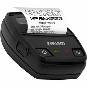 Custom MP RANGER Mobile Direct Thermal Printer - Monochrome - Receipt Print - USB - Serial - Bluetooth - Wireless LAN - Ba