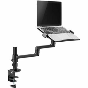 Neomounts Desk Mount for Notebook - Black - Height Adjustable - 1 Display(s) Supported - 29.5 cm to 43.9 cm (17.3") Screen