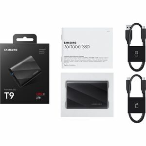 Unità stato solido Portatili Samsung T9 - Esterno - 2 TB - Nero - Desktop PC, Computer portatile, Tablet, Gaming Console, 
