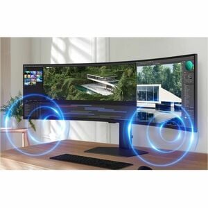 Samsung ViewFinity S49C950UAU 49 Zoll Klasse Dual Quad HD (DQHD) Gekrümmter Bildschirm LED-Monitor - 32:9 Format - 124,5 c