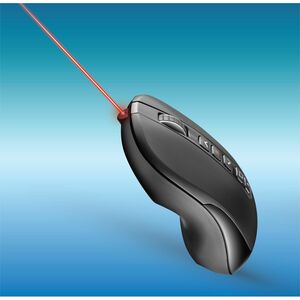 Adesso Air Mouse Wireless Multifunctional Presenter Mouse - Travel Mouse - Laser - Wireless - 100 ft - Radio Frequency - 2