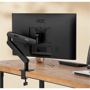 Bras support d'écran AOC pour Moniteur - Noir - Paysage/Portrait - Réglable en hauteur - 43,2 cm à 86,4 cm (34") - 9 kg Ma