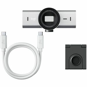 Logitech MX Brio Ultra HD 4K Collaboration and Streaming Webcam, 1080p at 60 FPS, Dual Noise Reducing Mics, Show Mode, USB