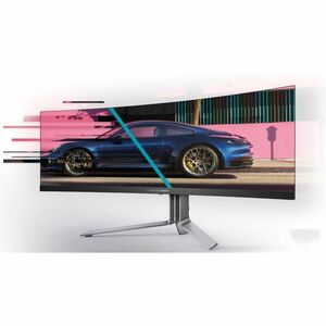 AOC AGON PRO PD49 49" Class Dual Quad HD (DQHD) Ecrã curvo Monitor OLED para jogos - 32:9 - preto texturizado - 124.5 cm (