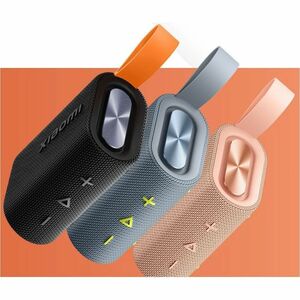 MI MDZ-37-DB Portable Bluetooth Speaker System - 5 W RMS - Black - 100 Hz to 20 kHz - Battery Rechargeable - 1