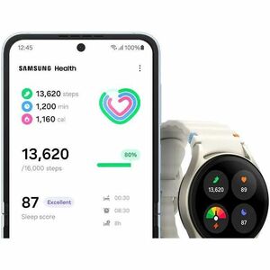 Samsung Galaxy Watch7 (Bluetooth, 44mm) - Sleep Quality - Bluetooth - Silver - Health & Fitness, Tracking - Water Resistan