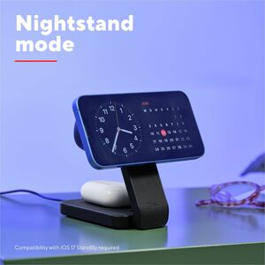 Trust Viro Induktionsladegerät - Schwarz - für Smartphone, iPhone, Smartwatch, AirPod, Ohrhörer - Eingangsstecker: USB - N