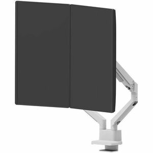 Neomounts NEXT Slim Mounting Arm for Monitor - White - Landscape/Portrait - Height Adjustable - 2 Display(s) Supported - 4