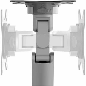 Neomounts NEXT Slim Mounting Arm for Display Screen, Flat Panel Display, Curved Screen Display, Monitor - Silver - Height 