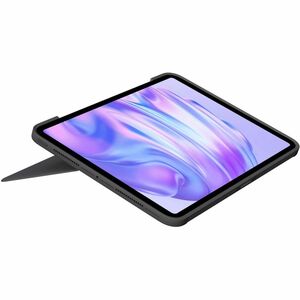 Logitech Combo Touch Keyboard/Cover Case for 27.9 cm (11") Apple iPad Pro 11 (2024) Tablet - Graphite - Scuff Resistant, S