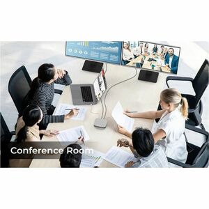 j5create Dock Pro JCDS337 USB Type C Docking Station for Notebook, Flash Drive - Charging Capability - Dark Grey - Desktop