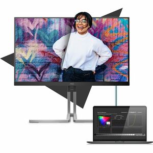 AOC Q27U3CV 27" Class WQHD LCD Monitor - 16:9 - Textured Black - 68.6 cm (27") Viewable - In-plane Switching (IPS) Technol