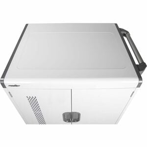 Rocstor Volt Charging Cart - 3 Shelf - Push Handle Handle - 4 Casters - Steel - 30" Width x 25.10" Depth x 40.70" Height -