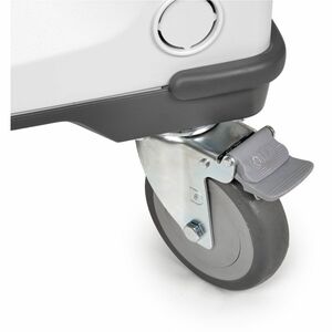 Rocstor Volt C42 Pre-Wired Charging Cart with Intelligent Power Charging 90W - 3 Shelf - 3 Drawer - Push Handle Handle - 4