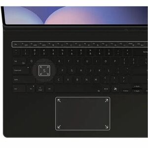 Samsung Book Cover Tastatur/Cover (Buchfalz) Samsung Galaxy Tab S10 Ultra, Galaxy Tab S9 Ultra Tablet - Schwarz - 327 mm H