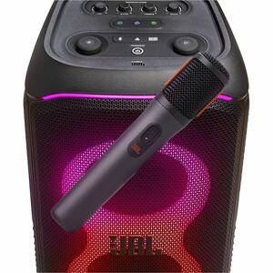 JBL PartyBox Wireless Dynamic Microphone for Singing, Indoor, Outdoor, Speaker, Voice, Vocals - Black - RF - 50 Hz to 15 k