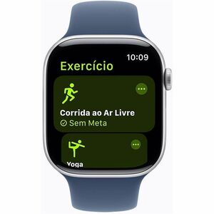 Apple Watch SE Smartwatch - Rechteckig Case Shape - 44 mm Case Height - 38 mm Case Width - Silber Case Color - Denim Band 