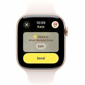 Apple Watch Series 10 Smart Watch - 46 mm Case Height - 39 mm Case Width - Rose Gold Case Color - Light Blush Band Color -