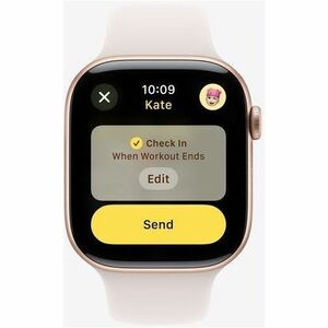 Apple Watch Series 10 Smart Watch - 42 mm Case Height - 36 mm Case Width - Rose Gold Case Color - Light Blush Band Color -