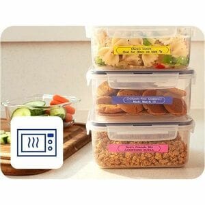 Brother P-touch BTAG-231 Black on White Label Tape - x 15/32"" (12 mm) Width x 13 1/8 ft (4 m) Length - Black on White - P