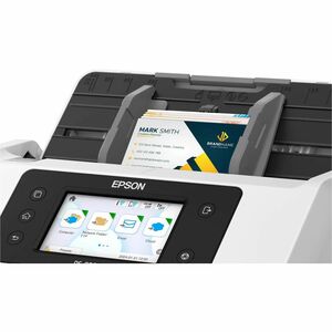 Epson WorkForce DS-800WN Sheetfed Scanner - 600 x 600 dpi Optical - White - 30-bit Color - 10-bit Grayscale - 50 ppm (Mono