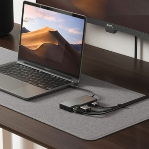 Alogic Fusion ALPHA USB-Typ C Docking Station - Grau - 4K - 3840 x 2160 - 3 x USB-Anschlüsse - 2 x USB 3.0 - USB Typ-A - U