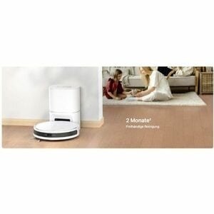 Tapo RV20 Max Plus Bagged Cordless Robot Vacuum/Mop - White - 3 L Dust Capacity - 300 mL Water Tank Capacity - Brush - Car