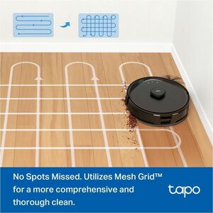Tapo RV30 Max Cordless Robot Vacuum/Mop - 45 W Motor - 300 mL Dust Capacity - 300 mL Water Tank Capacity - Filter, Brush -
