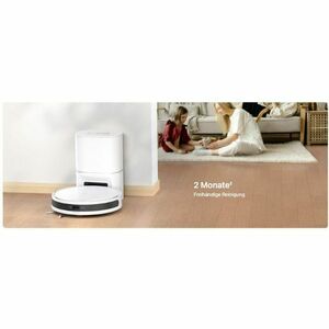Tapo RV20 Max Plus Bagged Cordless Robot Vacuum/Mop - White - 3 L Dust Capacity - 300 mL Water Tank Capacity - Brush - Car
