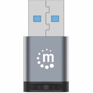 Manhattan Adaptador para Transferencia de Datos - 2 / Set - Níquel Contacto - Gris, Negro