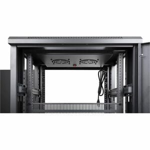 Gabinete 19"" Pro Line con extractores de aire, 42U, Unidad de ventilación de dos ventiladores montada en el techo, ensamb