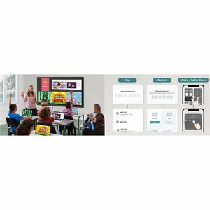 LG CreateBoard 75TR3DK-B 1905 mm 4K UHD LCD Collaboration Display - ARM Cortex A55 - 8 GB - Touchscreen - 16:9 Rapporto di