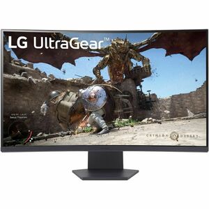 LG UltraGear 32GS60QC-B 32" Class WQHD Curved Screen Gaming LCD Monitor - 16:9 - 80 cm (31.5") Viewable - Vertical Alignme