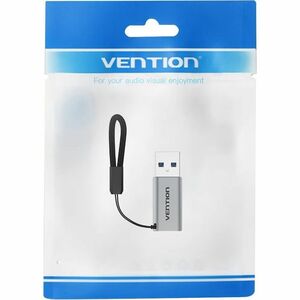 Vention CDPH0 Data Transfer Adapter - 1 x USB 3.0 Type A - Male - 1 x USB 3.1 (Gen 1) Type C - Female - Nickel Connector -