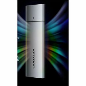Vention KPEH0 Drive Enclosure SATA, M.2 - USB 3.1 (Gen 1) Type C Host Interface - UASP Support Portable - Space Gray - 2 T