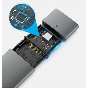 Vention KPGH0 Drive Enclosure PCI Express NVMe, M.2 - USB 3.1 (Gen 2) Type C Host Interface - UASP Support Portable - Grey