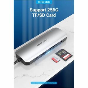 Vention TOMHB Docking Station for Hard Drive, U Disk, Tablet, Keyboard, Gaming Console, Cellular Phone, Smartphone, Notebo