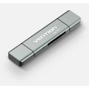 Vention CCJH0 2 Slot(s) Flash Drive/Flash Card Reader - USB 2.0, Micro USB, USB Type C - 1 / Pack - 256 GB Flash Drive - 6