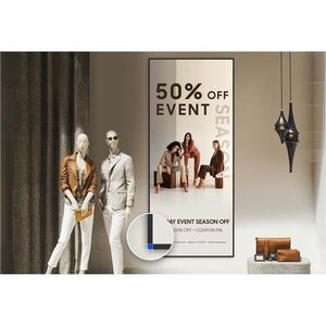 105” QPDX-5K UHD Signage - 5120 x 2160 500nit 24/7 landscape/portrait - 16GB storage - HDMIx3, DPx1, USB-Cx1, USB-Ax2 - 4c