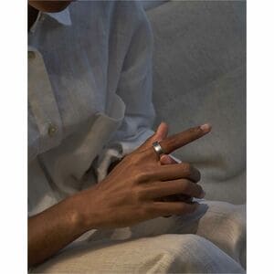 Samsung Galaxy Ring Smart Ring - Finger Wearable - Android - Titanium Silver - Accelerometer, PPG Sensor, Temperature Sens