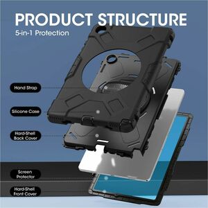 Funda rígida con soporte para Samsung Galaxy Tab® A9+ (11") - Amortiguador, Resistente a Caídas, Resistente a impactos, Pr