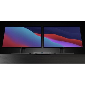 Alogic BLAZE Thunderbolt 4 Docking Station für Notebook, Desktop-PC, Festplatte, Monitor - Grau, Schwarz - 2 Unterstützte 