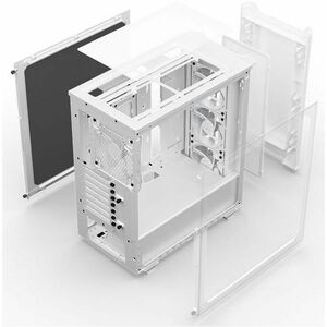 be quiet! Pure Base 501 Computergehäuse - ATX, Micro ATX, Mini ITX Unterstützte Motherboards - Gehärtetes Glas, Stahl, Acr
