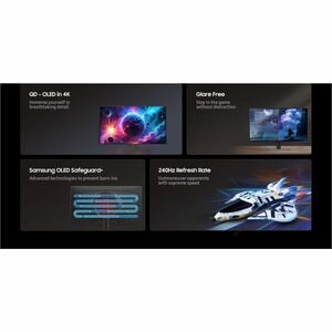 Samsung Odyssey OLED G8 S32FG810SN 32" Class 4K UHD Gaming OLED Monitor - 16:9 - Silver - 32" Viewable - OLED - 3840 x 216