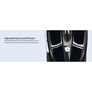 Adesso iMouse S60B Mouse - Radio Frequency - USB - Optical - 6 Button(s) - Black - Wireless - 9.14 m - 2.40 GHz - 1600 dpi